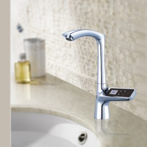 Digital Display Cold & Hot Mixer Kitchen Mixer Tap with Touch LCD Screen Temperature Controlled
