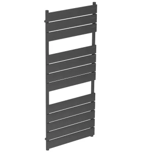 1050 x 500 Designer Vertical Flat Single Panel Anthracite Towel Warmer Radiator