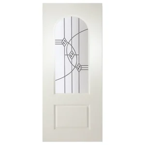 Arched Top Montrose UPVC Internal Door – Antique Fusion Leaded Arched