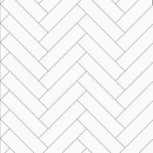 Modura Modern Collection – Chevron White (Gloss) – 1000mm × 2400mm × 10mm
