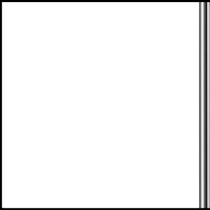 Decorwall Tradeline Gloss White / Chrome Strip 2.6m