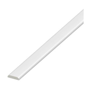 Decorwall Deeplas White 30mm D-Mould Trim