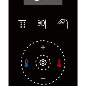 Evolve-Digital Concealed Thermostatic Shower Three Way Diverted Valve – Touch LCD Screen