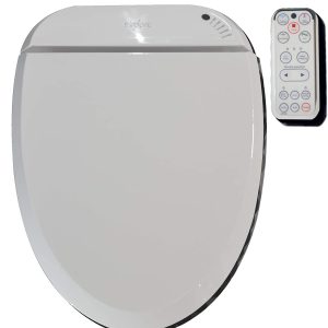 Smart Bidet Intelligent Heated Clean Dry Toilet Seats with Remote Control Round Elongated Seat