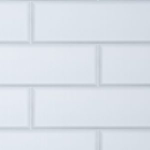 Modura Modern Collection – London Tile White (Gloss) – 1000mm × 2400mm × 10mm
