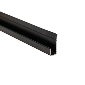 Decorwall Decortrim – 5mm x 2.4m – Metal Starter / End Trim – Matt Black