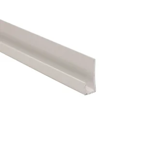 Decorwall Decortrim – 5mm x 2.4m – Metal Starter / End Trim – White