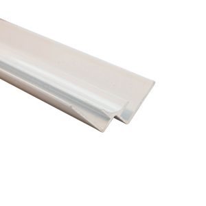 Decorwall Decortrim – 5mm x 2.4m – Metal Internal Corner Trim – White