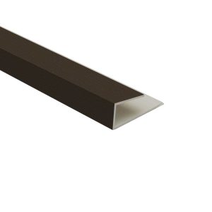 Decorwall Elegance Abstract Cladding Starter Trim 2.6m Brown Abstract 8mm Plastic
