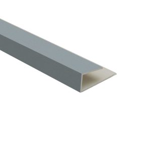 Decorwall Elegance Abstract Cladding Starter Trim 2.6m Soft Blue 8mm Plastic