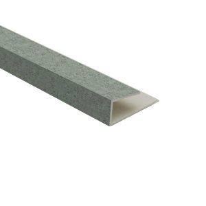 Decorwall Elegance Damask Cladding Starter Trim 2.6m Gilted Green 8mm Plastic