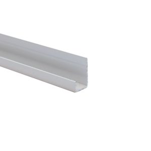 Decorwall Decortrim – 8.5mm x 2.6m – Metal Starter / End Trim – White