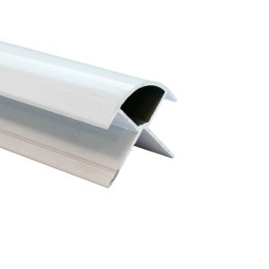Decorwall Decortrim – 11.5mm x 2.4m – Metal External Corner Trim – White