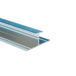 Decorwall Decortrim – 11.5mm x 2.4m – Metal H Trim – Polished Chrome