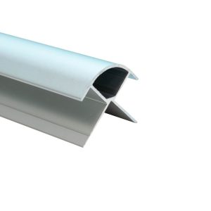 Decorwall Decortrim – 11.5mm x 2.4m – Metal External Corner Trim – Satin Anodised
