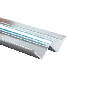 Decorwall Decortrim – 10.5mm x 2.4m – Metal Internal Corner Trim – Bright Polished