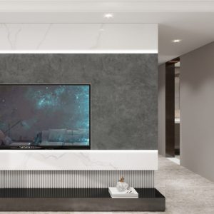 SolidStyle® Wall Panel – Stone Grey – 600mm × 2400mm