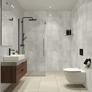 Pro-Tek Genoa Grey Multi Tile Wall Panel