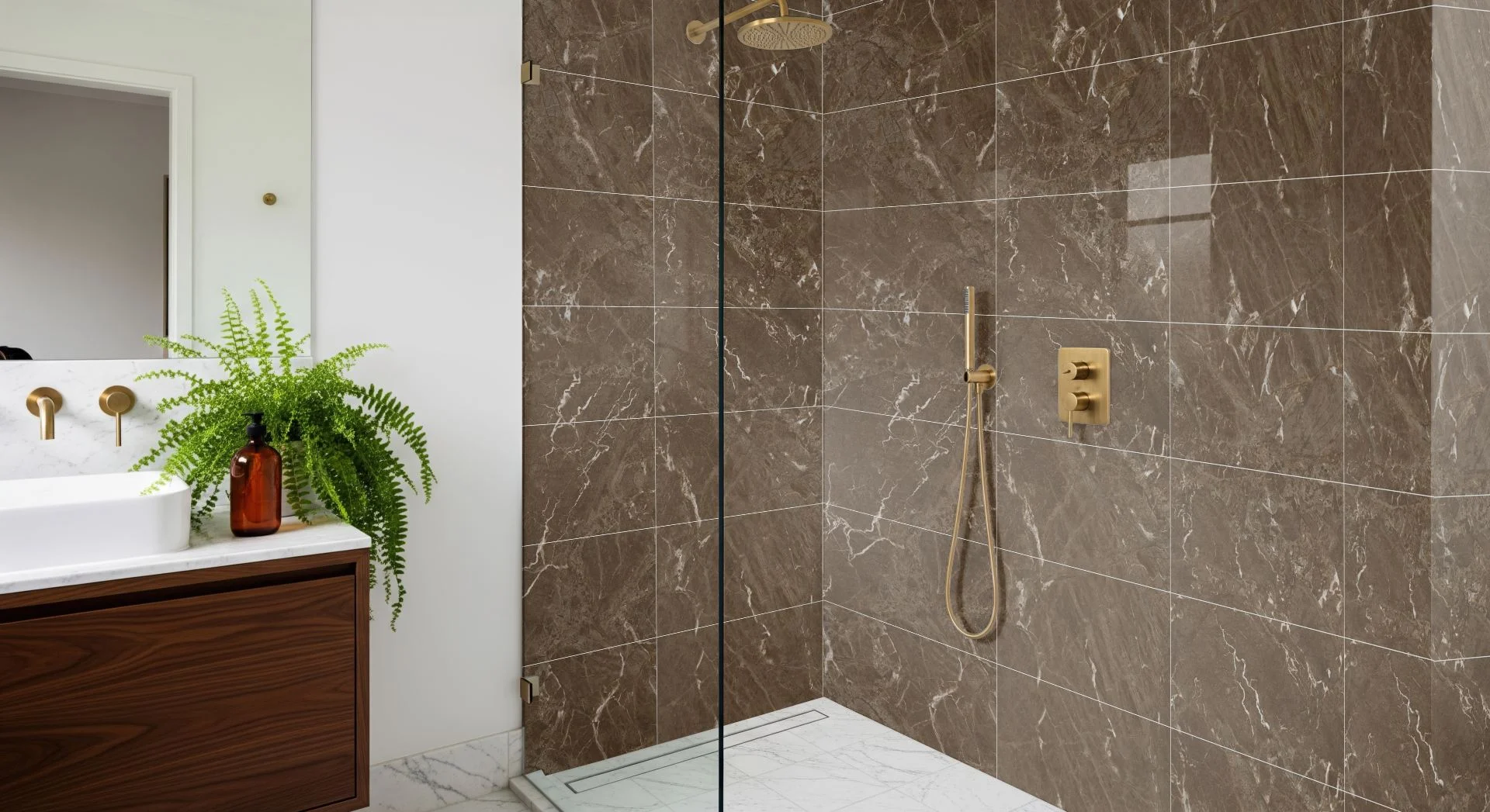 Pro-Tek Musk Carrara Multi Tile Wall Panel