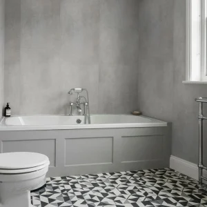 Pro-Tek Salerno Grey Double Tile Wall Panel